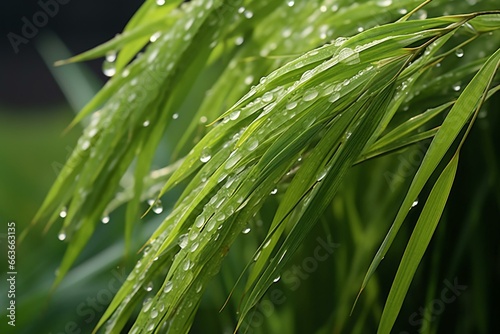 Picture of a rice plant. Generative AI