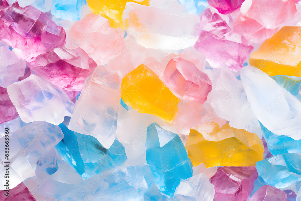 Farbenfrohes Crushed Ice: Kunstvolle Erfrischung für den Sommergenuss Farbenfrohes Crushed Ice: Kunstvolle Erfrischung für den Sommergenuss