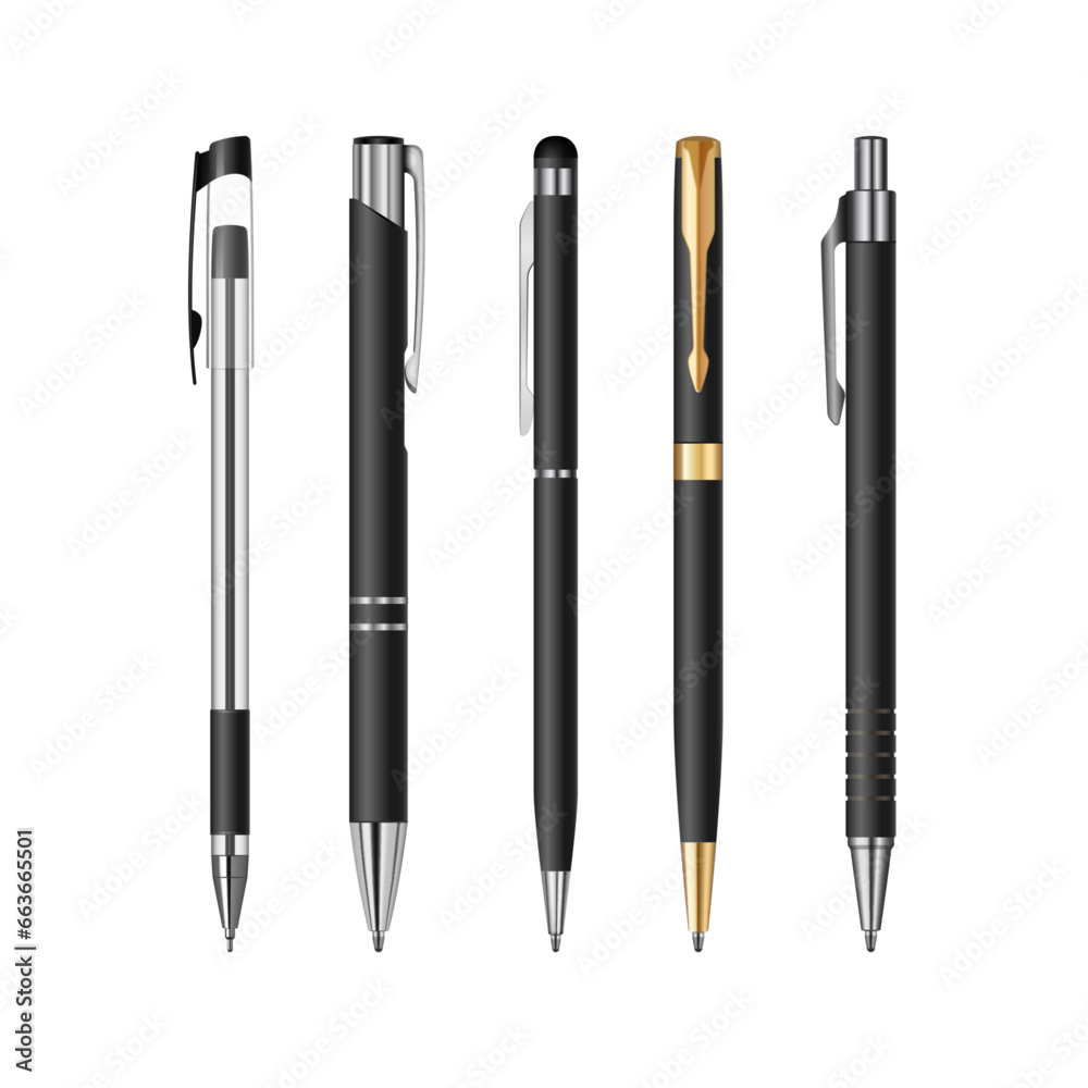 Ballpoint pen shapes. Vector illustration. Sketch for creativity. Ballpoint pen shapes. Vector illustration. Sketch for creativity.