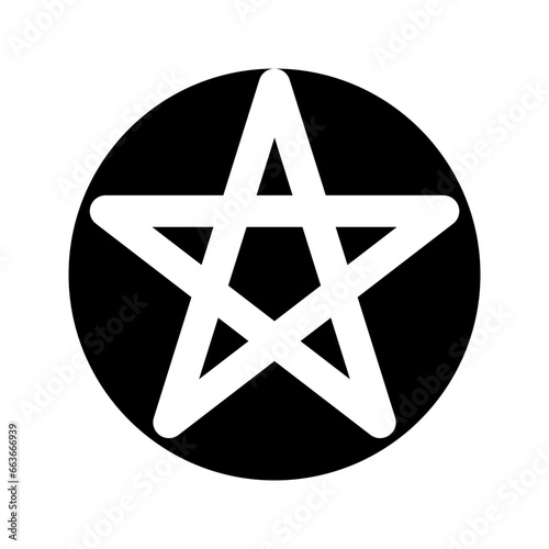 pentagram glyph icon