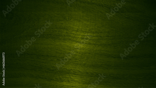 Dark green wood texture and surface background. Green wood image with center light effect.