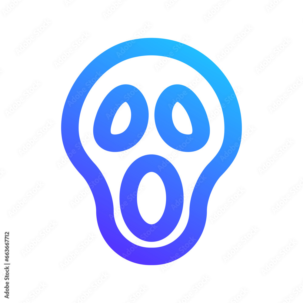 ghost gradient line icon ghost gradient line icon