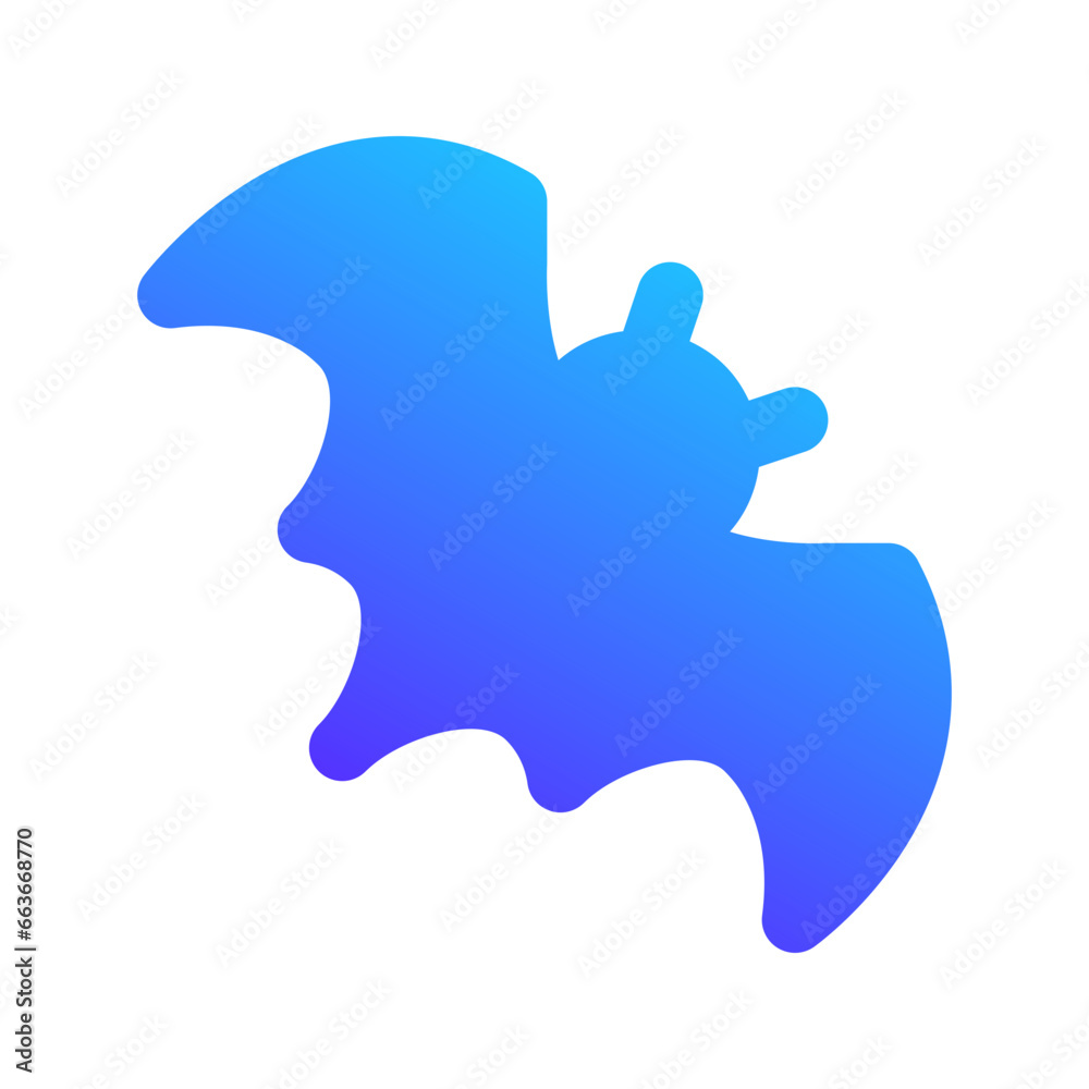 bat gradient fill icon bat gradient fill icon
