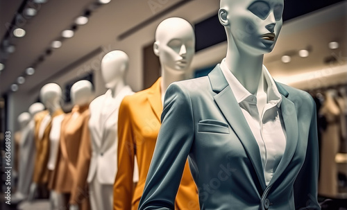 Wallpaper Mural Mannequins in a clothing store, Fashion luxury clothes. Torontodigital.ca