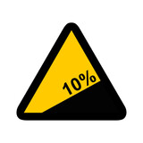 pente montée route triangle jaune panneau signalisation danger