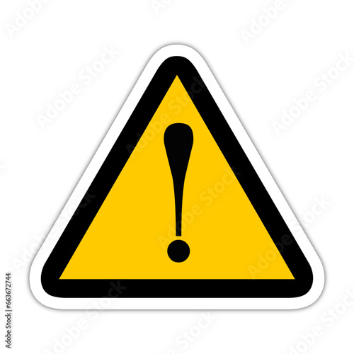 triangle jaune panneau signalisation danger relief