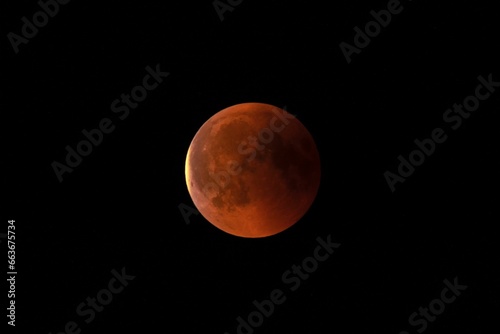 the blood moon in full view as seen from australia, over new south wales
