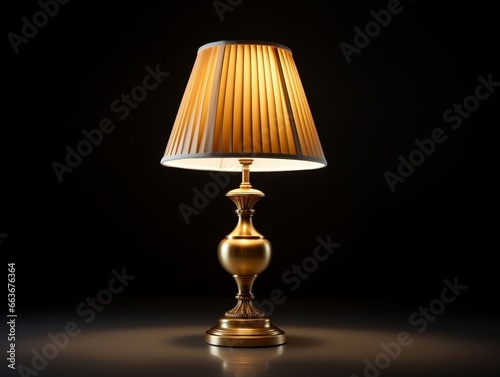 Different style table lamp with isolated background generative ai