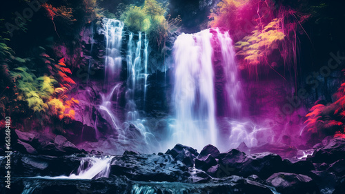 waterfall in the night © Sayantan