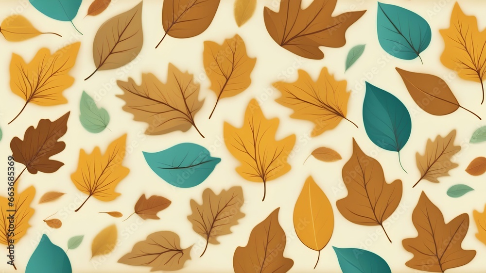 autumn leaves seamless pattern autumn leaves seamless pattern