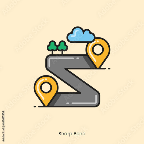 vector realistic road shapes illustration set