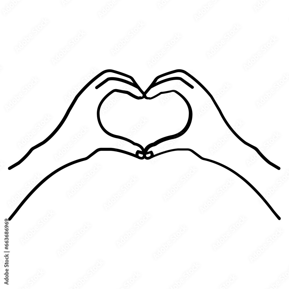 Fototapeta premium Peace Icon Set in Line Style