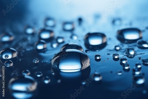 Beautiful large transparent water drops or rain water wallpaper background 