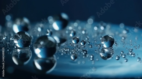 Beautiful large transparent water drops or rain water wallpaper background 