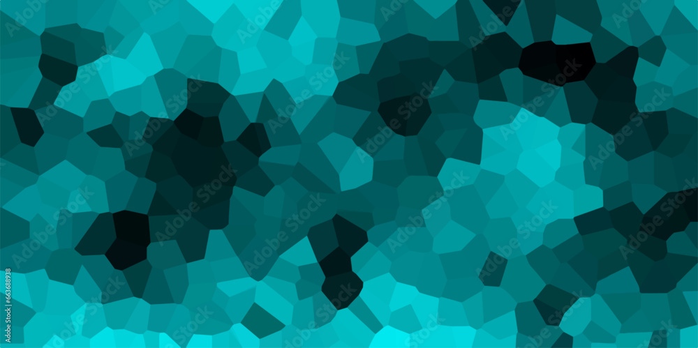 Dark Mint Broken Stained Glass Background. Voronoi diagram background. Seamless pattern shapes vector Vintage Illustration background. Geometric Retro tiles patterna Dark Mint Broken Stained Glass Background. Voronoi diagram background. Seamless pattern shapes vector Vintage Illustration background. Geometric Retro tiles patterna
