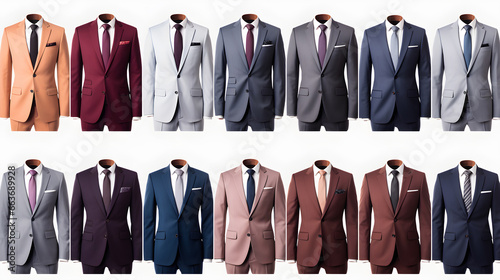 Modern men fashion store, Modern men clothing ,Business men's suit store indoor. ai generate