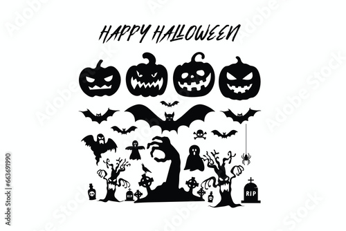 halloween silhouettes collection