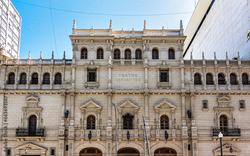 The Teatro Nacional Cervantes, also known as Teatro Nacional de Buenos Aires at Buenos Aires in Argentina.