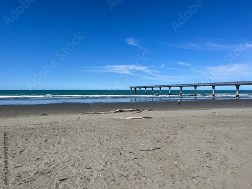 beach in Christchurch  New Zealand