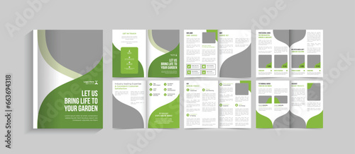 Lawn Mower Garden or Landscaping Service
Lawn Care catalogue, Brochure, magazine,
booklet design, presentation design