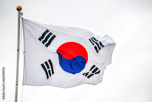 Flag of korea photo