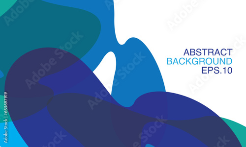 Vector colorful abstract fluid background with blue combination color for promotion poster