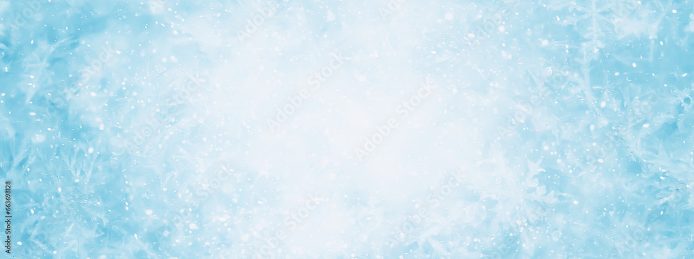 blue snow background abstract blurred