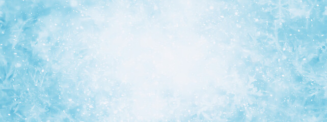 blue snow background abstract blurred