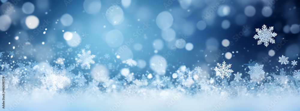 white falling snowflakes on the night sky with a Blue background. Bokeh with white snow and snowflakes on a blue background. white falling snowflakes on the night sky with a Blue background. Bokeh with white snow and snowflakes on a blue background.