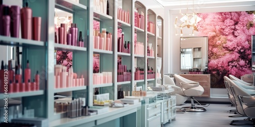 A neatly arranged cosmetics shop gives the impression of being clean and comfortable © candra