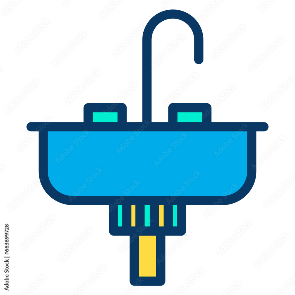 Lineal color Sink icon Lineal color Sink icon