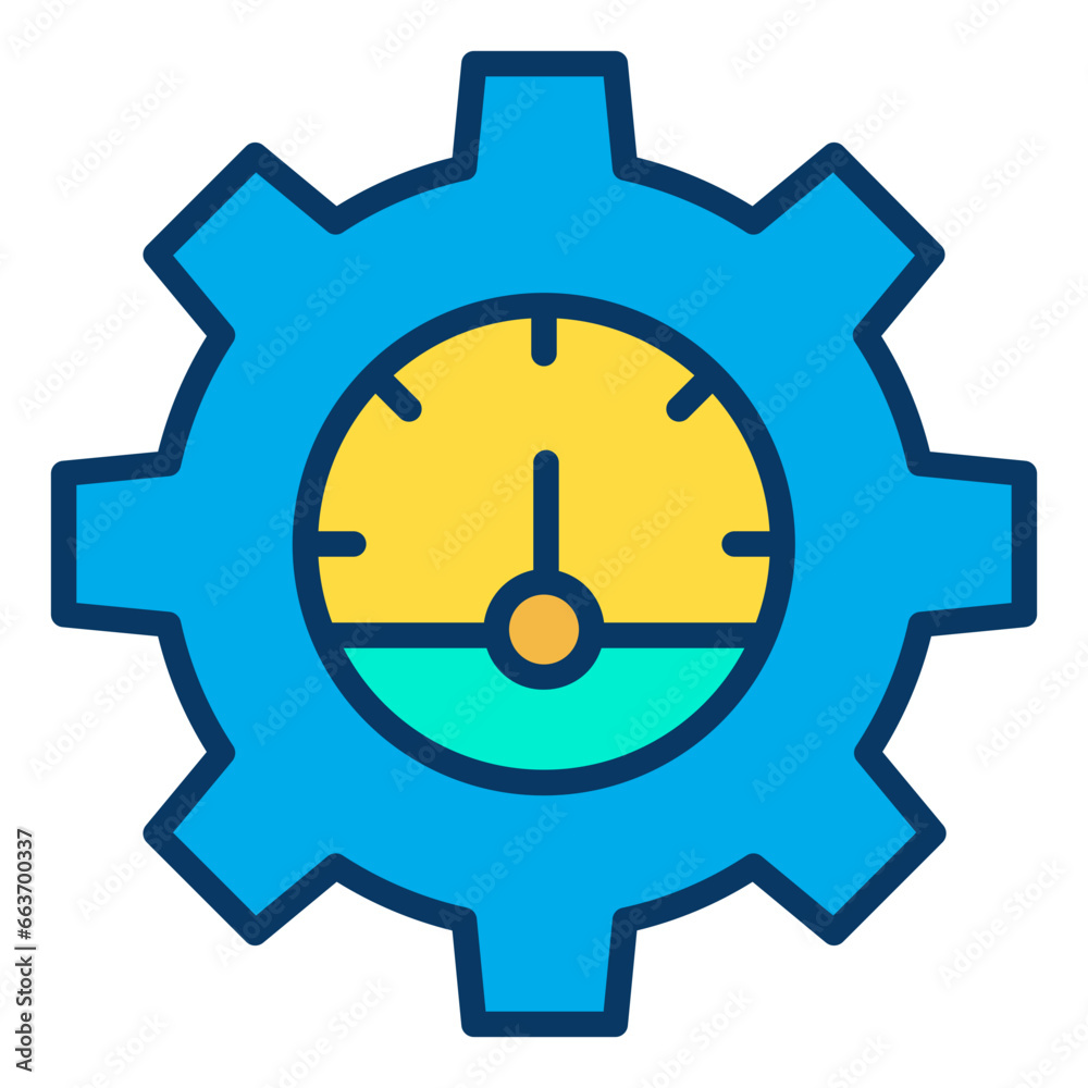 Lineal color User Time icon