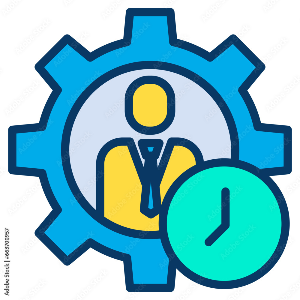 Lineal color Time Management icon Lineal color Time Management icon