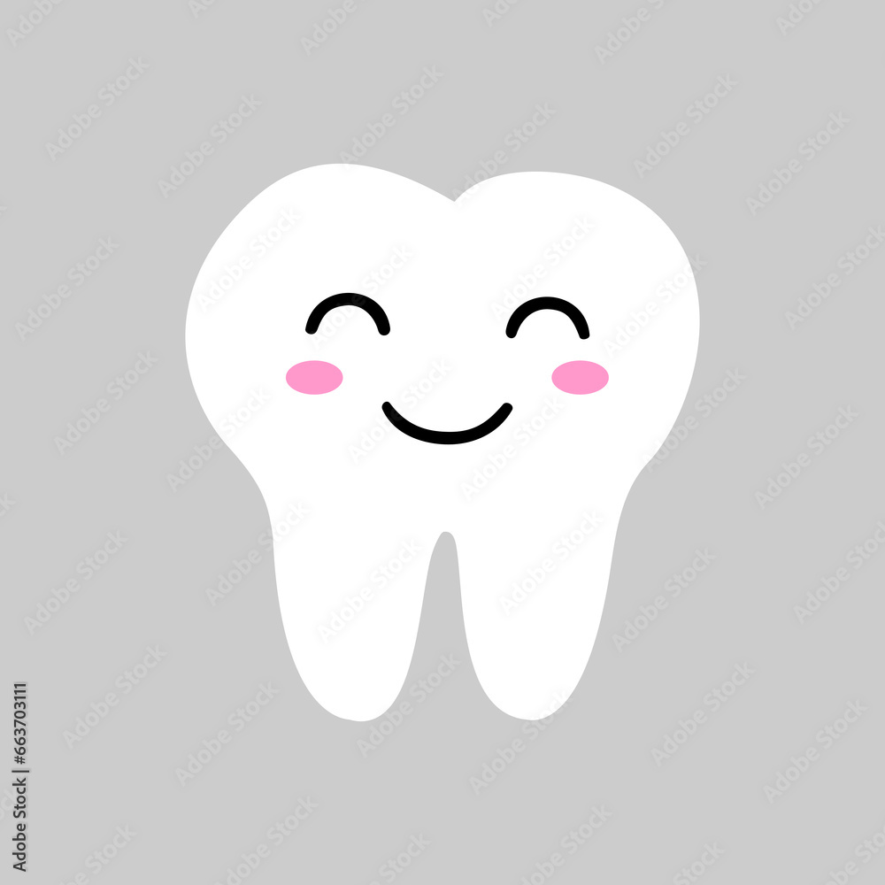 Tooth icon vector. Tooth Fairy illustration sign. Funny tooth symbol or logo. Tooth icon vector. Tooth Fairy illustration sign. Funny tooth symbol or logo.