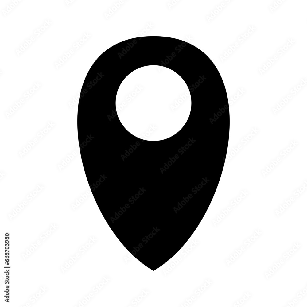 Pin Location Mark Pointer icon logo design vector template illustration Pin Location Mark Pointer icon logo design vector template illustration