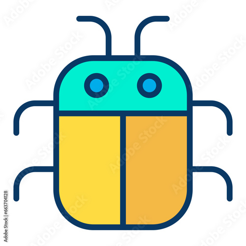 Lineal color Bug icon