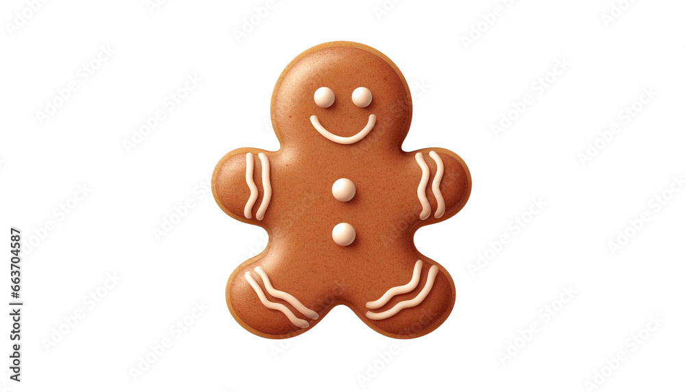 A cute gingerbread man cookies with smile PNG Transparent A cute gingerbread man cookies with smile PNG Transparent