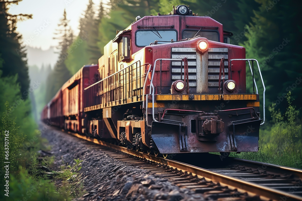 Fototapeta premium freight train , transports of the world