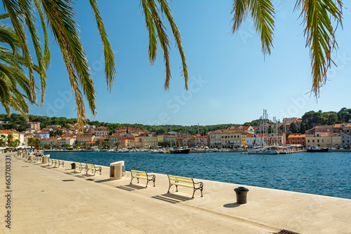 Wallpaper Mural Picturesque promenade in the harbour of Mali on the island of Losinj in the Adriatic Sea, Croatia Torontodigital.ca