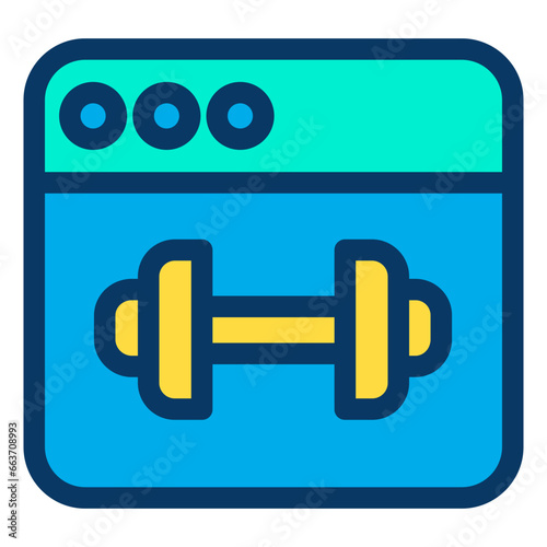 Lineal color Medical Webpage icon