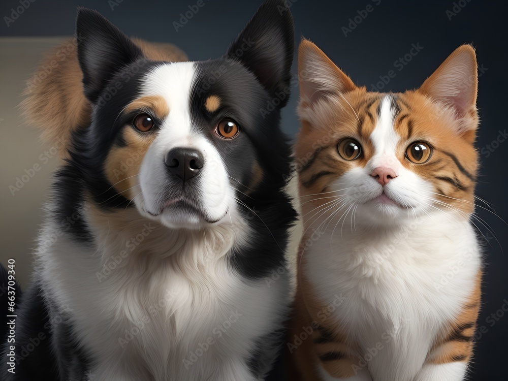Happy Cat And Dog ,Cat and dog sleeping together Happy Cat And Dog ,Cat and dog sleeping together