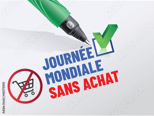 journée mondiale  " sans achats " le 25 novembre