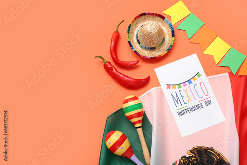 Greeting card with text MEX...