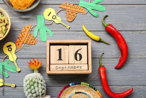 Cube calendar with date SEP...
