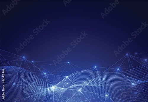 Abstract technology geometric background with circuit board texture. Electronic motherboard illustration. Communication and engineering digital data concept. Vector illustration