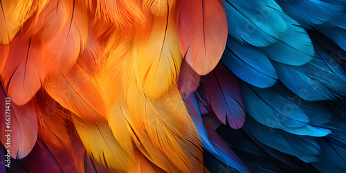 Abstract 3d wavers background gradient 3d background wallpaper yellow orange blue green Abstract Bird multi Wings Image Ai Generative  © Hafiz