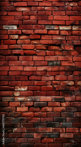 a brick wall. red color  wide panorama of masonry. Background of old vintage brick wall. texture brickwork concept
