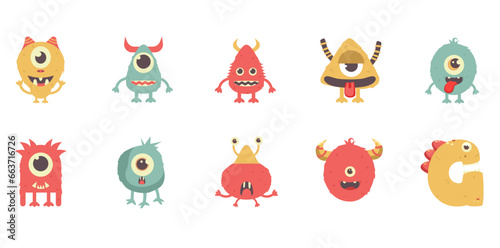 cute monster emoji character