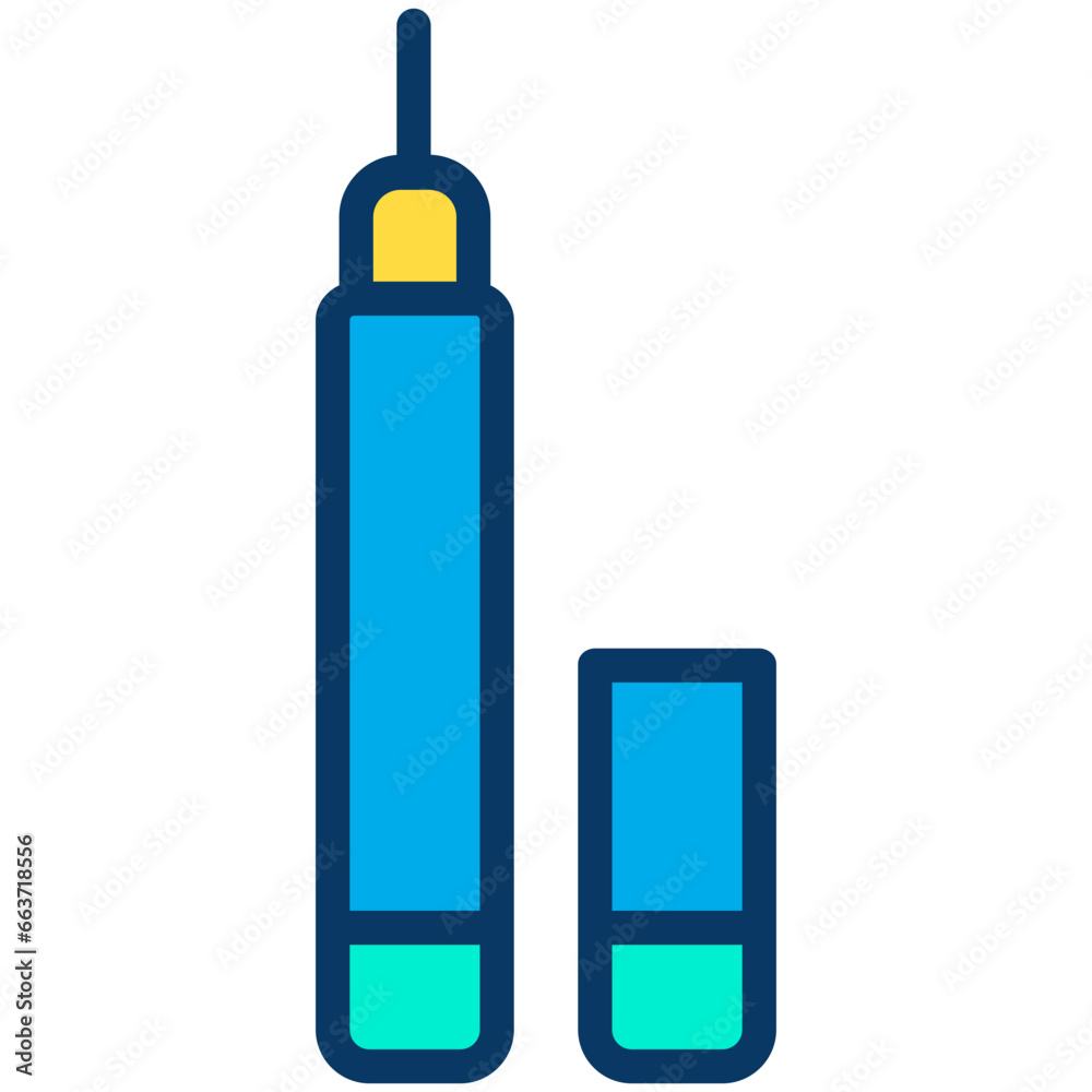 Lineal color Eyeliner icon Lineal color Eyeliner icon