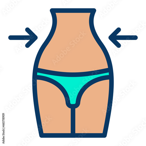 Lineal color Body Fitness icon